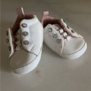 Kurt Geiger White Sneakers with Lace-Up Design